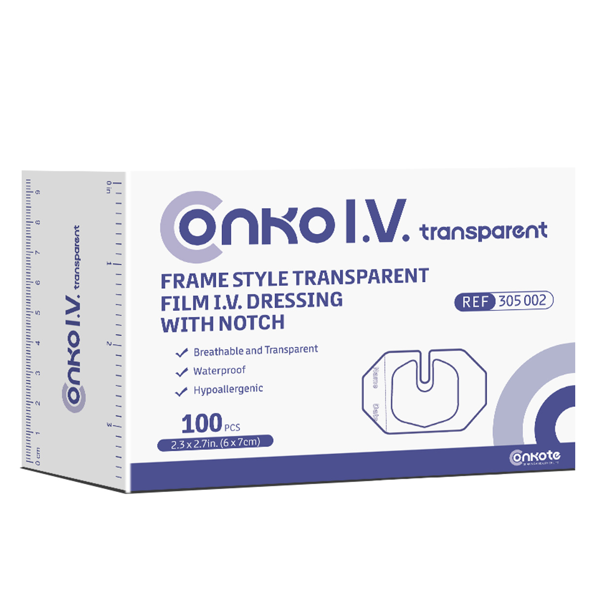 Frame Style Transparent Film I.V.Dressing - Conkote