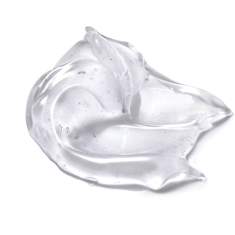 Non-adherent hydrogel being gently removed from wound without causing pain