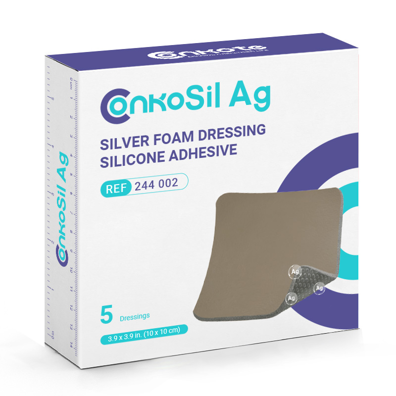 Silver Foam Dressing Silicone Adhesive - Conkote Silver Foam Dressing Silicone Adhesive - Conkote