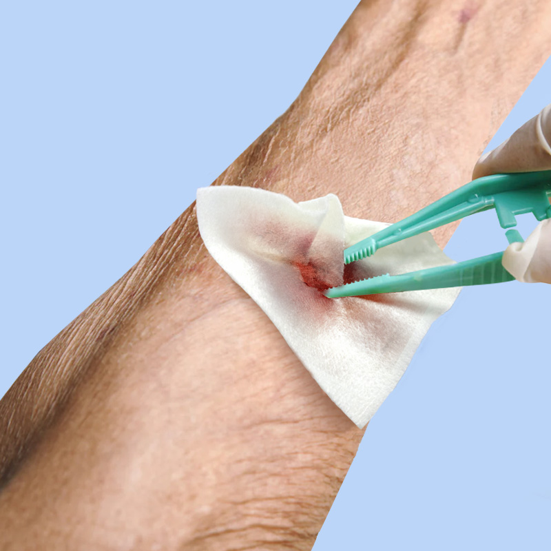 Hydrophilic Fiber Dressing packaging – high absorption wound dressing forming a soft gel