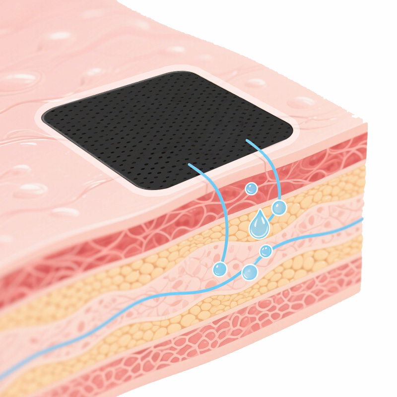 Dressing balancing moisture to prevent maceration and dryness