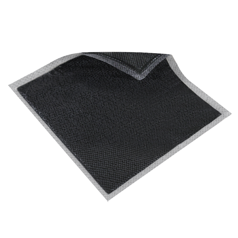 Unfolded Activated Charcoal Dressing Non-Adhesive showing texture and material