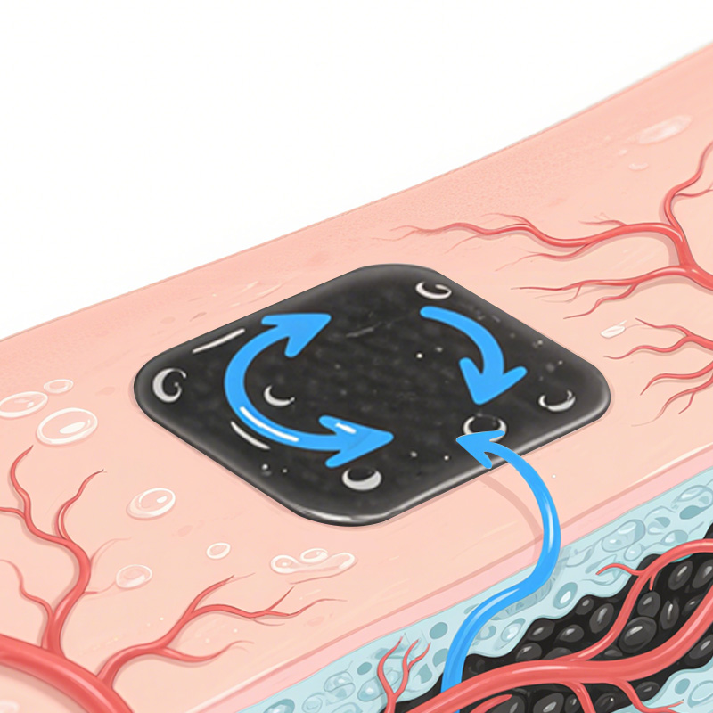 Hydrogel layer retains moisture to promote faster wound healing