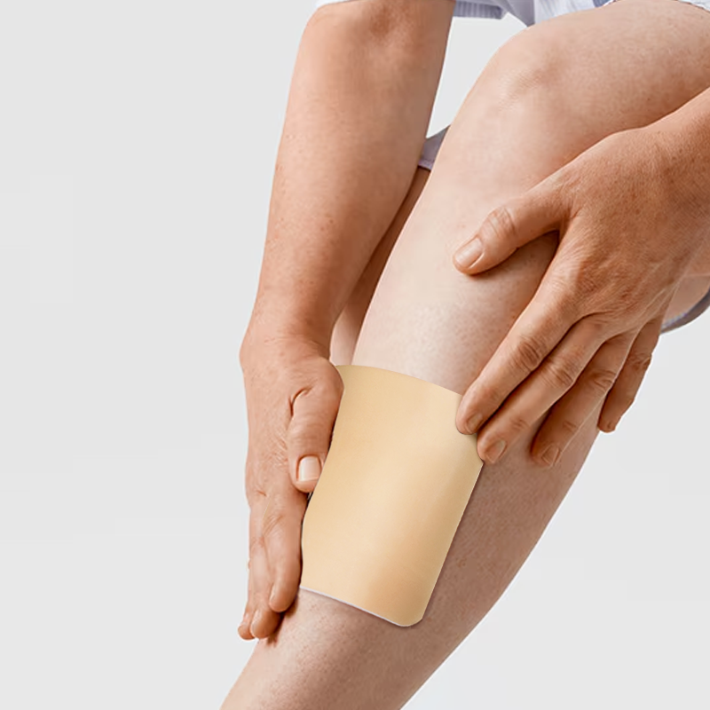 Silicone foam dressing with gentle, skin-friendly adhesion for fragile or sensitive skin