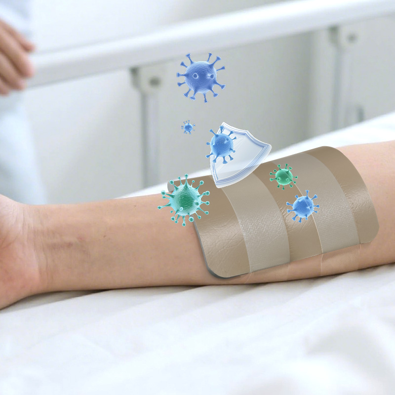 Silver Foam Dressing Non-Adhesive absorbs heavy exudate effectively