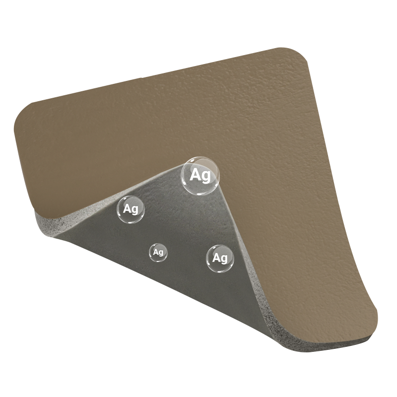 Silver Foam Dressing Non-Adhesive shown fully laid out on a clean surface