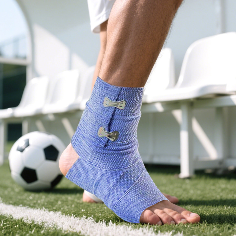 Cold Bandage wrapping snugly around wrist, showing flexible stretch and stick