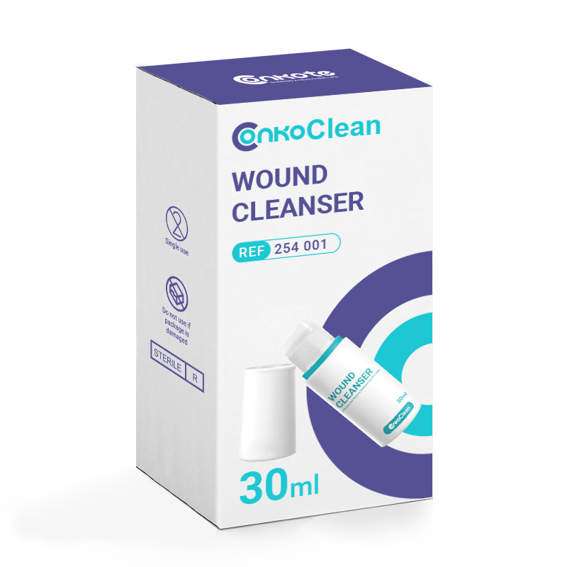 Packaging of Wound Cleanser solution for gentle wound cleansing and care