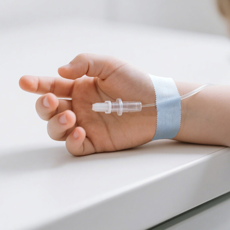 Kind Removal Tape securing a dressing in place on sensitive skin