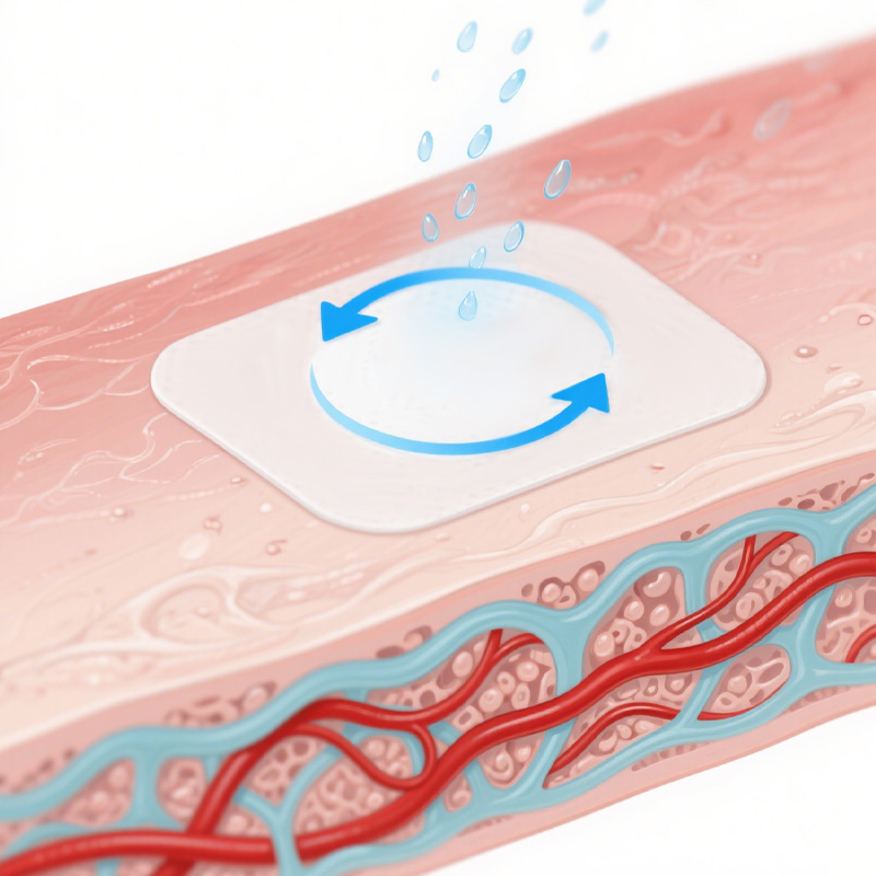 Collagen Dressing maintaining moisture in wound bed for healing