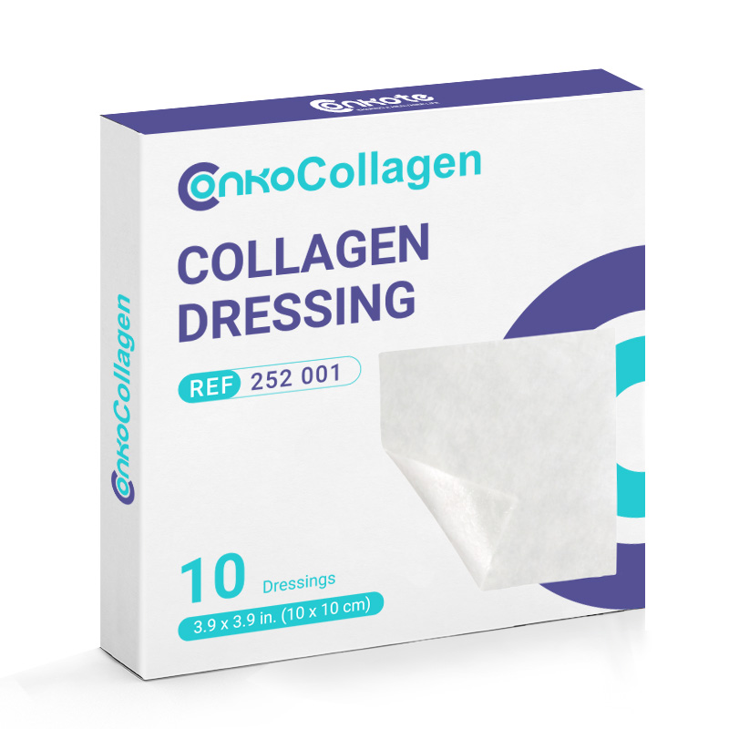 Packaging of Collagen Dressing with recombinant Type III collagen for wound healing