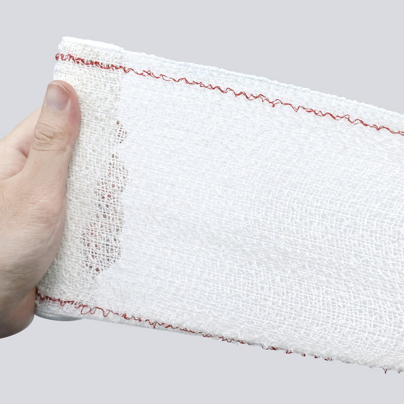 Close-up of Elastic Crepe Bandage texture showing breathable woven fibers