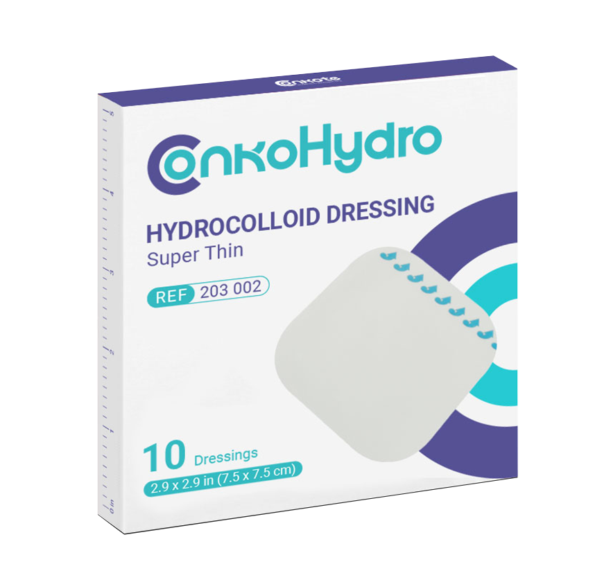 Hydrocolloid dressing supporting wound healing in pressure ulcers