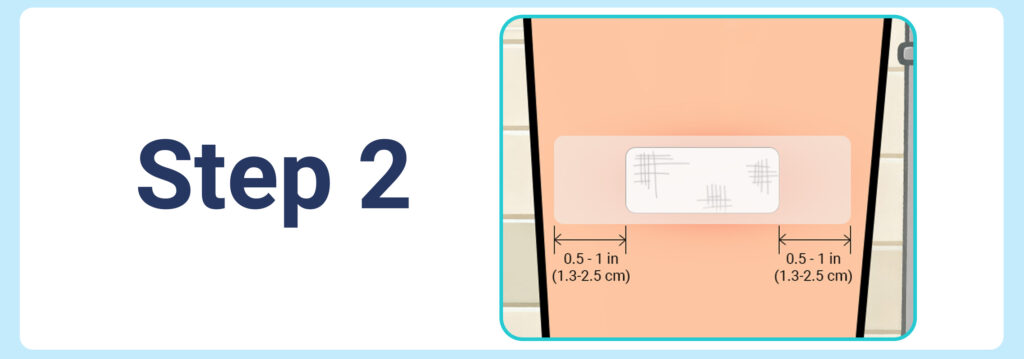 Cutting medical tape to the right length for dressing