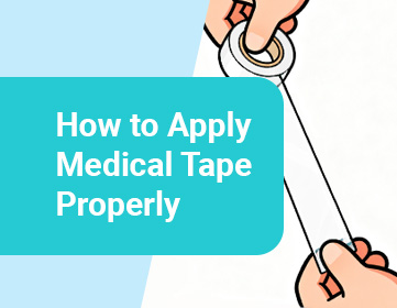 How to use medical tape properly step by step