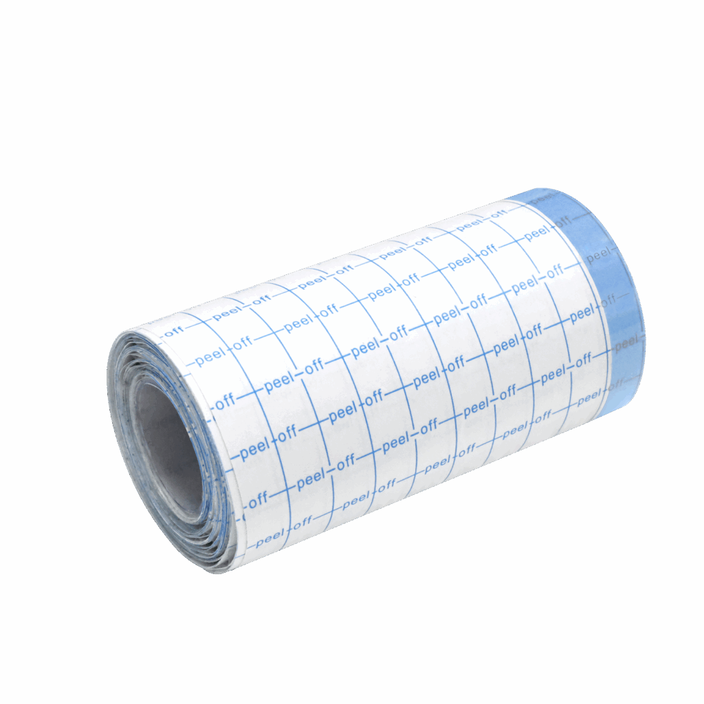 Conkote Transparent Film Strip applied on skin showing clear, flexible protective strip