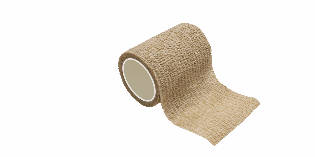 Conkote Non-woven Cohesive Elastic Bandage applied on wrist showing flexible and self-adherent texture