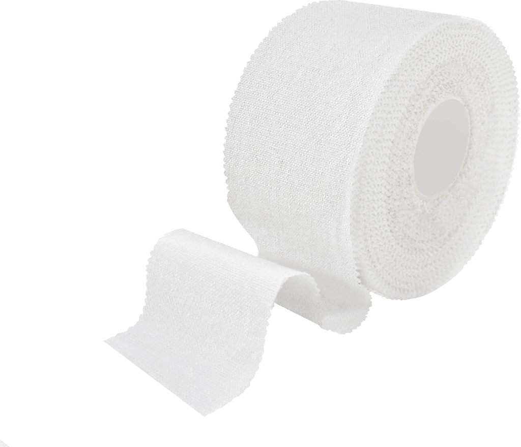 Conkote Cotton Tape applied on skin showing soft, breathable cotton adhesive strip