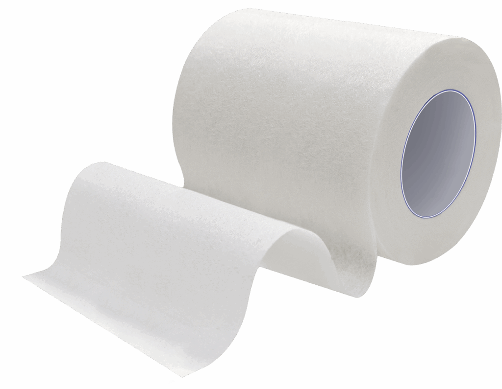 Conkote Paper Tape applied on skin showing gentle and breathable paper material