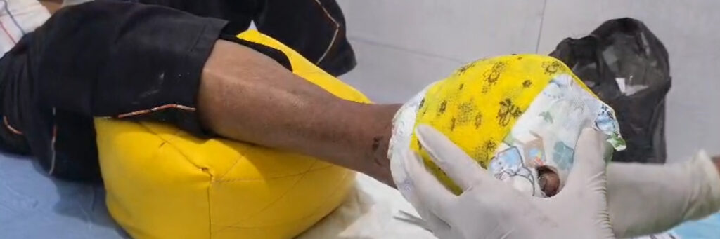 Conkote team with humanitarian relief supplies in flood-affected Aceh, Indonesia